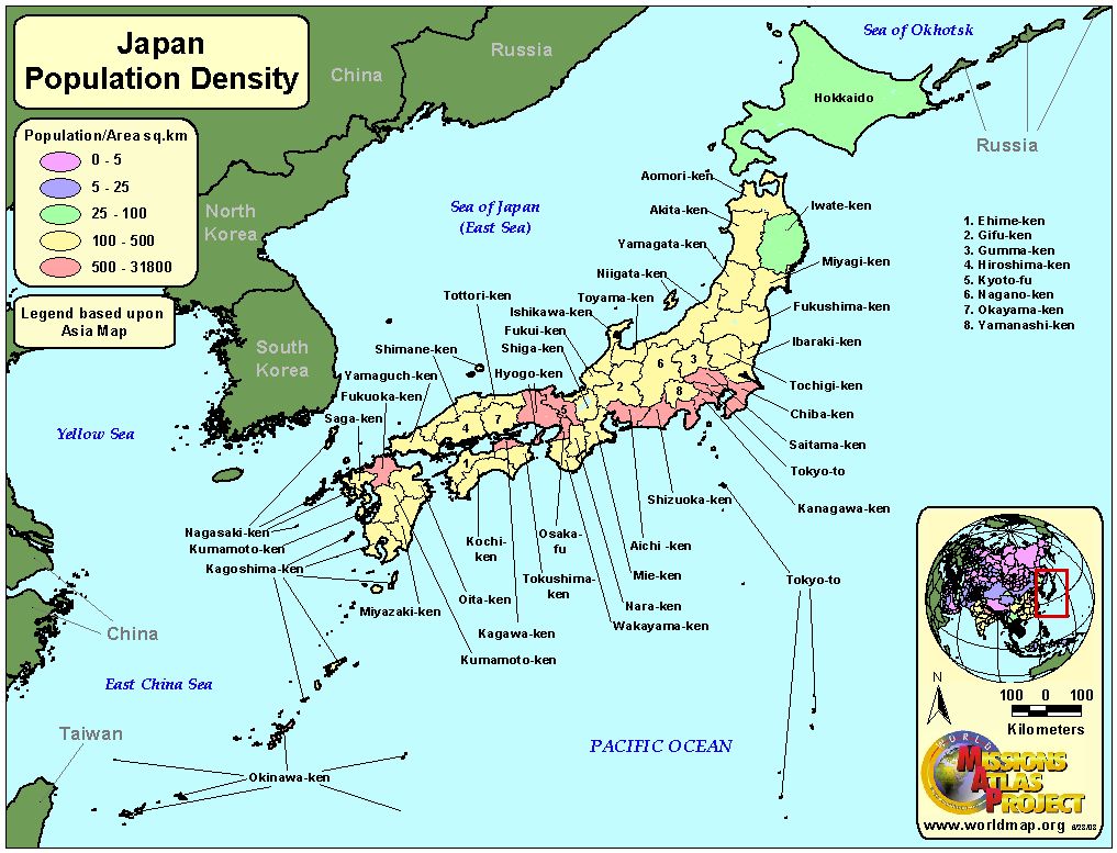 Japan Worldmap Org